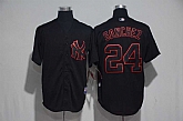 New York Yankees #24 Gary Sanchez Black Fashion Cool Base Stitched Jersey,baseball caps,new era cap wholesale,wholesale hats
